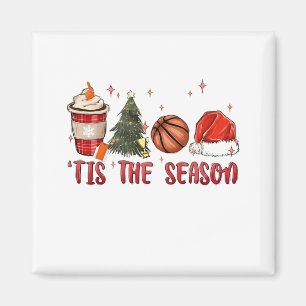 Das Weihnachtsbasketball der Weihnachtszeit Magnet