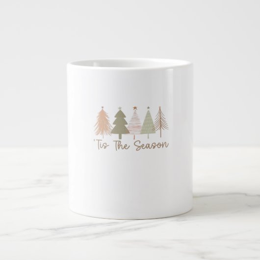 Das Weihnachtsbaum der Jahreszeit Whimsikale Weihn Jumbo-Tasse (Vorderseite)
