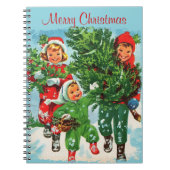 Das Weihnachtsbaum-Notebook Notizblock (Vorderseite)