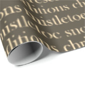 Das Weihnachtsbuch zu Green und Gold Word Art Geschenkpapier (Rolleneckpunkt)