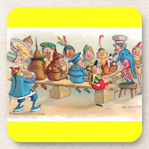 Das Weihnachtsessen der Brownie Getränkeuntersetzer