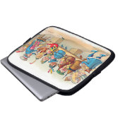 Das Weihnachtsessen der Brownie Laptopschutzhülle (Vorne Knopf)