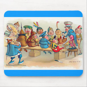 Das Weihnachtsessen der Brownie Mousepad