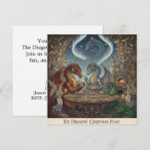 Das Weihnachtsfest der Drachen – Feiertags-Einladu (Vorne/Hinten)