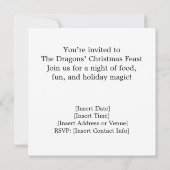 Das Weihnachtsfest der Drachen – Feiertags-Einladu (Rückseite)