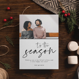 Das Weihnachtsfest der Saison Modernes Foto Feiertagskarte