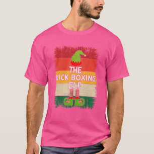Das Weihnachtsfest des Kick Boxing Elf Matching Gr T-Shirt