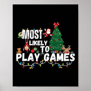 Das Weihnachtsfest für das ganze Familienspiel Poster