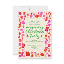 Das Weihnachtsfest in Rosa und Rot lädt zum Party