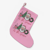 Das Weihnachtsfest ist Niedlicher Winter Latte San Kleiner Weihnachtsstrumpf (Vorderansicht (hängend))