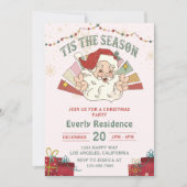 Das Weihnachtsfest-Party der Saison Einladung (Vorderseite)