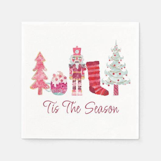 Das Weihnachtsfest-Party der Saison Serviette (Vorderseite)