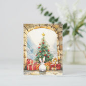 Das Weihnachtsfest Postkarte (Stehend Vorderseite)