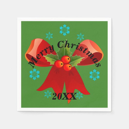 Das Weihnachtsfest (Weihnachtsfeiertag) Serviette (Vorderseite)