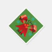 Das Weihnachtsfest (Weihnachtsfeiertag) Serviette (Ecke)