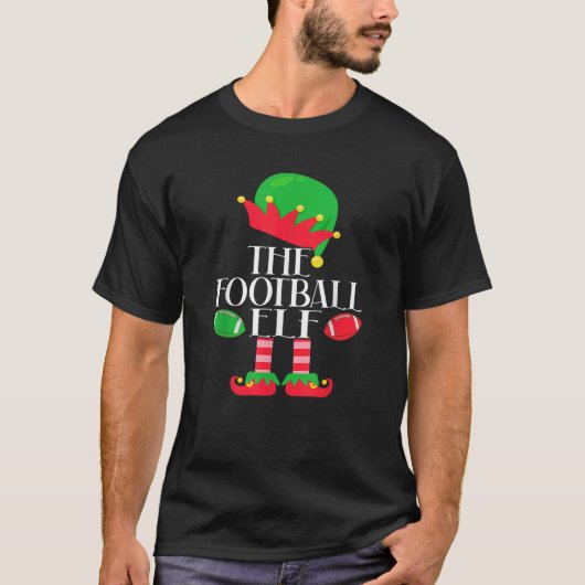 Das Weihnachtsgebäck des Fußballelfen-Party Pajama T-Shirt (Vorderseite)