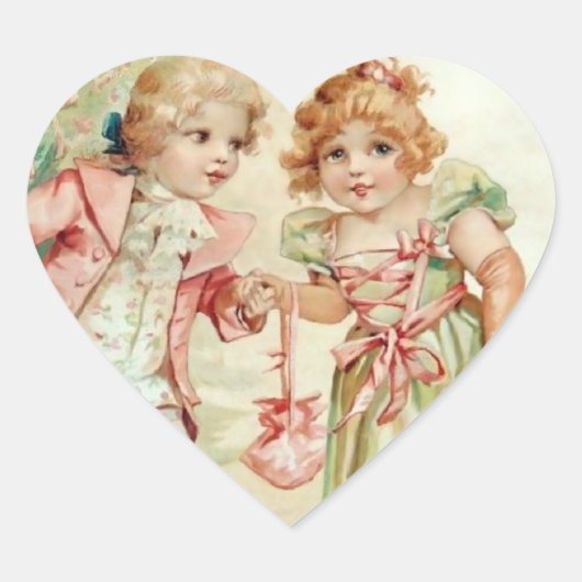 Das Weihnachtsgebäck - Francis Brundage Herz-Aufkleber (Vorderseite)