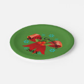 Das Weihnachtsgebäck (Weihnachtsgebäck) Pappteller (Schrägansicht)