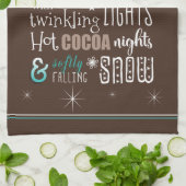 Das Weihnachtsgedicht der Saison ID593 Geschirrtuch (Gefaltet)