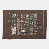 Das Weihnachtsgedicht der Saison ID593 Geschirrtuch (Horizontal)