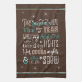 Das Weihnachtsgedicht der Saison ID593 Geschirrtuch (Vertikal)