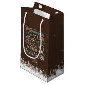 Das Weihnachtsgedicht der Saison ID593 Kleine Geschenktüte (Vorderseite Schrägansicht)