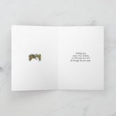 Das Weihnachtsgeschenk des Ensembles Feiertagskarte (Innenseite)
