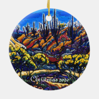 Das Weihnachtsgeschenk von Arizona Eden Keramik Ornament