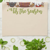 "Das Weihnachtskaffee Geschirrtuch (Gefaltet)