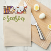 "Das Weihnachtskaffee Geschirrtuch (Viertel Falte)