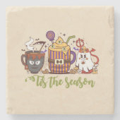 "Das Weihnachtskaffee Steinuntersetzer (Vorderseite)