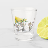 Das Weihnachtskäseglas Schnapsglas (Vorderseite)
