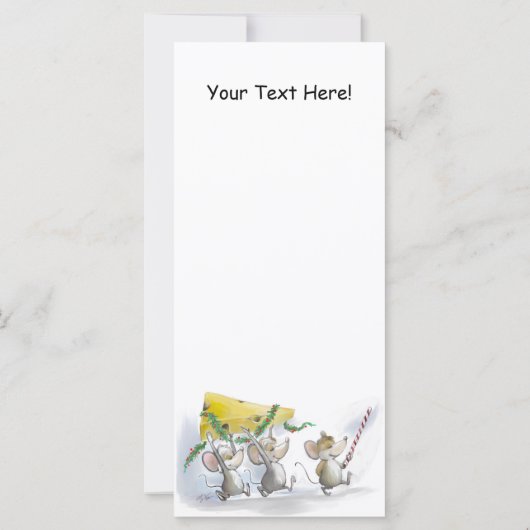 Das Weihnachtskäsehaus-Lesezeichen (Rückseite)