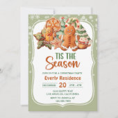 Das Weihnachtskeks-Party Einladung (Vorderseite)