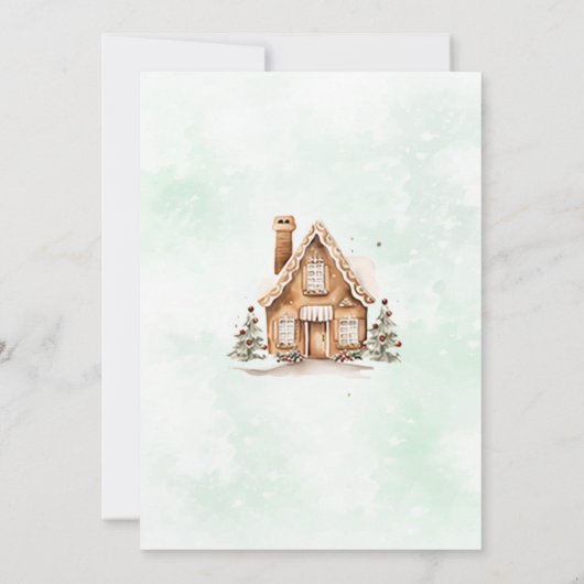 Das Weihnachtskeks-Party Einladung (Rückseite)