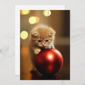 Das Weihnachtskitt Feiertagskarte (Vorne/Hinten)