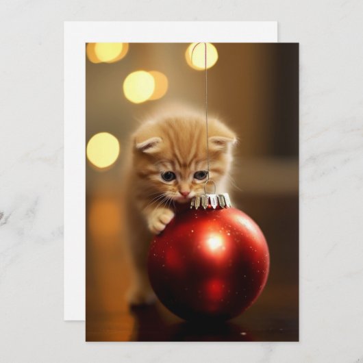 Das Weihnachtskitt Feiertagskarte (Vorne/Hinten)