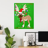 Das Weihnachtsposter der Reindeer Poster (Heimbüro)