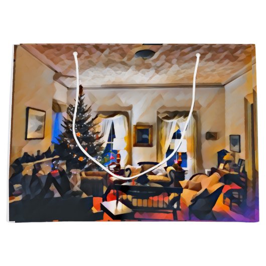 Das Weihnachtszimmer Große Geschenktüte (Vorderseite)