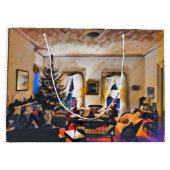Das Weihnachtszimmer Große Geschenktüte (Rückseite)