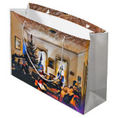 Das Weihnachtszimmer Große Geschenktüte (Rückseite Schrägansicht)
