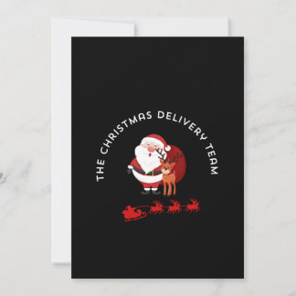 Das Weihnachtszustellteam Karte