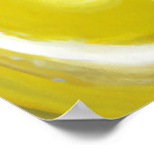 Das weinende gelbe Zitronengesicht | AI Art Poster (Ecke)