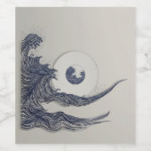 Das Weinetikett der siebten Welle (Einzelnes Label)