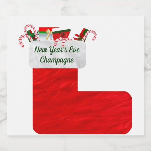Das Weinetikett des Neujahrsfest Schaumweinetikett (Einzelnes Label)