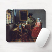 Das Weinglas Jan Vermeer Mousepad (Mit Mouse)