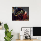 Das Weinglas von Vermeer - Poster (Heimbüro)