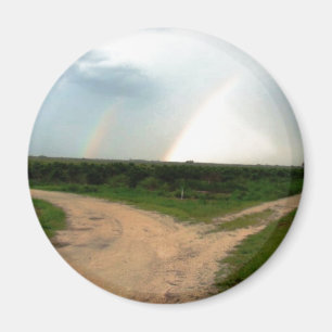 "Das Weise jetzt?" Doppelter Regenbogen an den Magnet