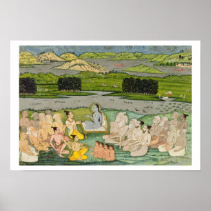 Das weise Shuku Deva, das zu König Parikshit u. a Poster