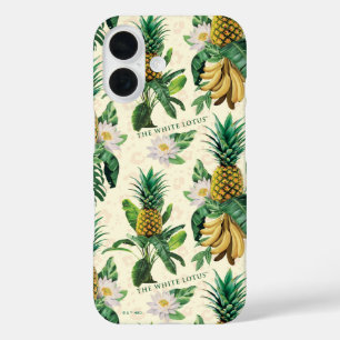 Das weiße Ananas-Paradies-Muster iPhone 16 Hülle